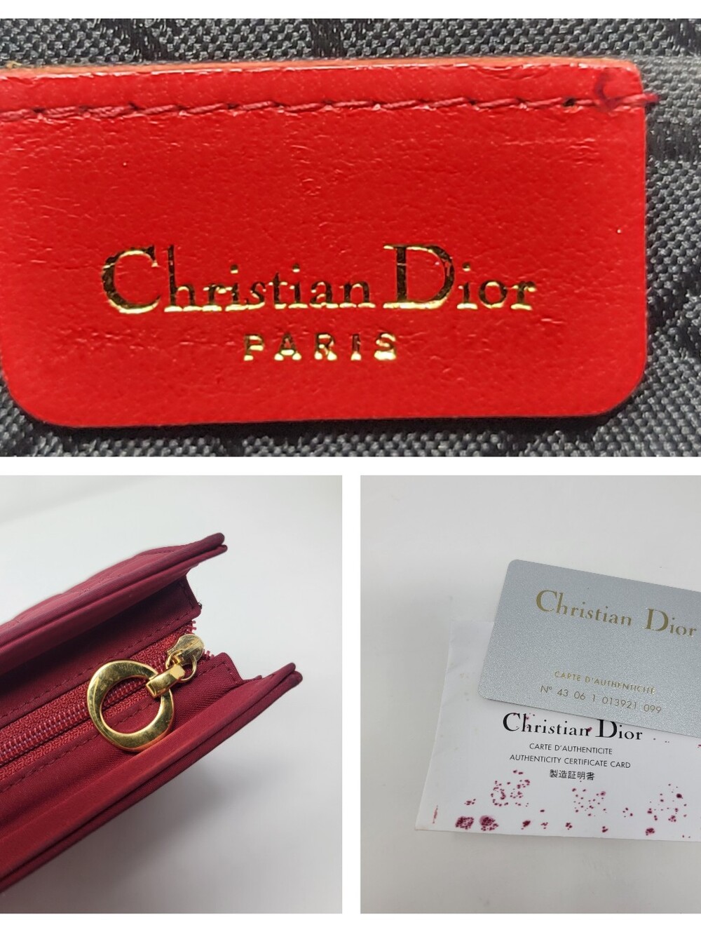 CHRISTIAN DIOR Cannage Nylon Pouch Bag - Picture 4 of 7